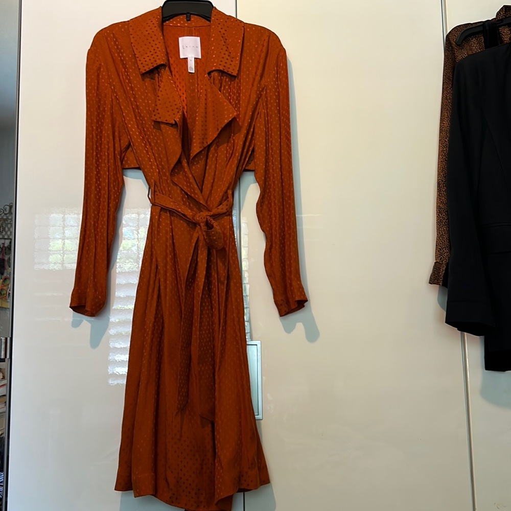 Leith Orange Trench Coat
